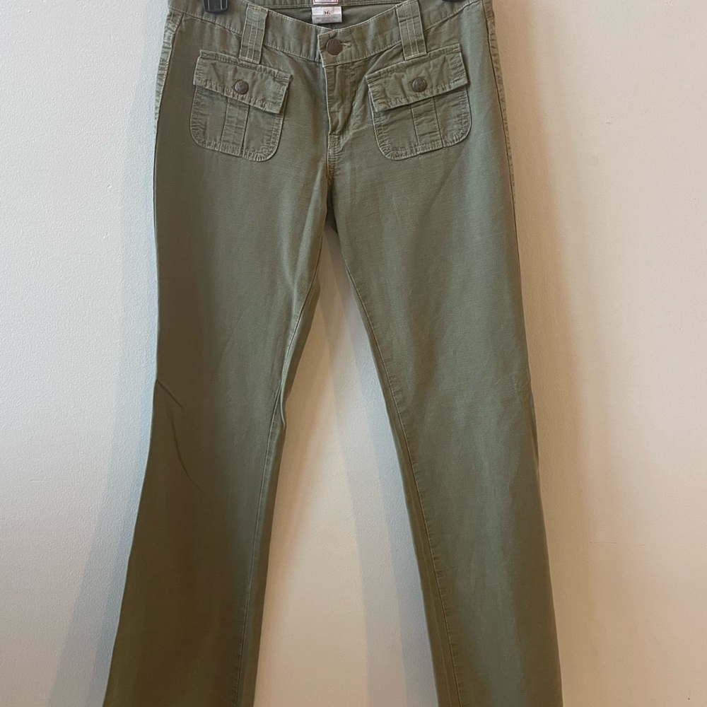Joie green cargo pants size 26